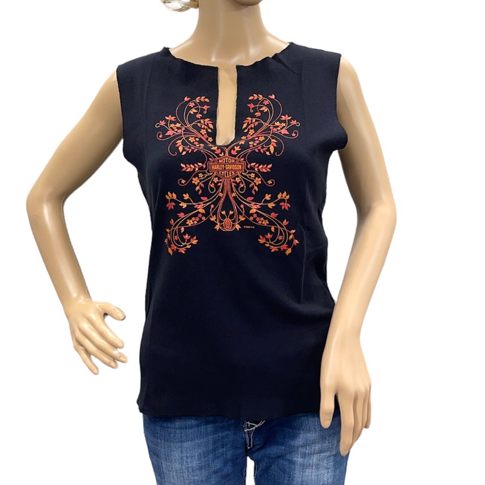 HARLEY-DAVIDSON Women’s Black Tank Top Size Medium